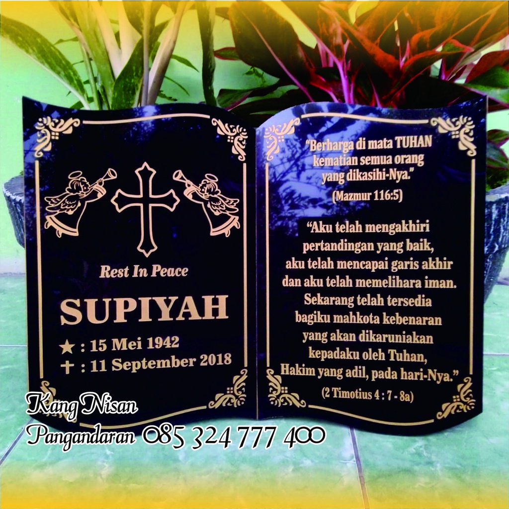 BATU NISAN BENTUK BUKU