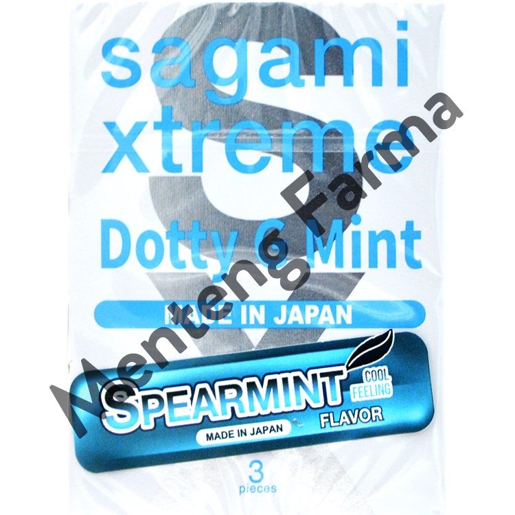 Kondom Sagami Xtreme Dotty G Mint Isi 3 - Aroma Spearmint Flavor