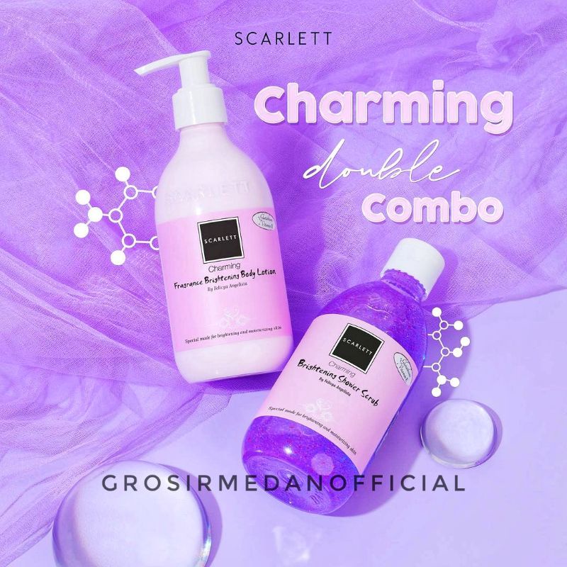 SCARLETT WHITENING CHARMING SERIES - WANGI LEMBUT MENCERAHKAN
