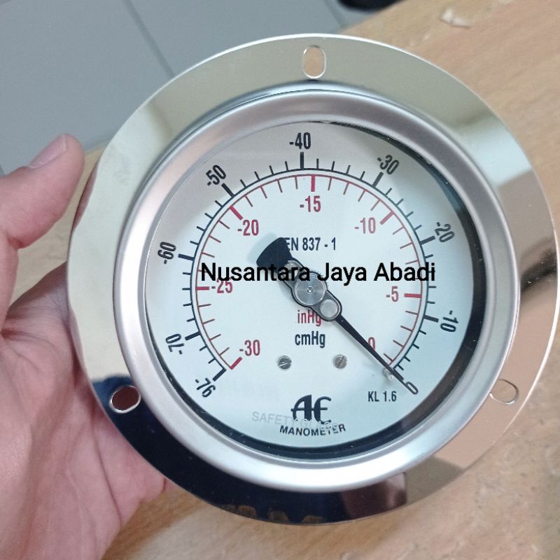 Jual Vacuum Vakum Vacum Gauge Payung Full All Stainless 4 " inchi 760