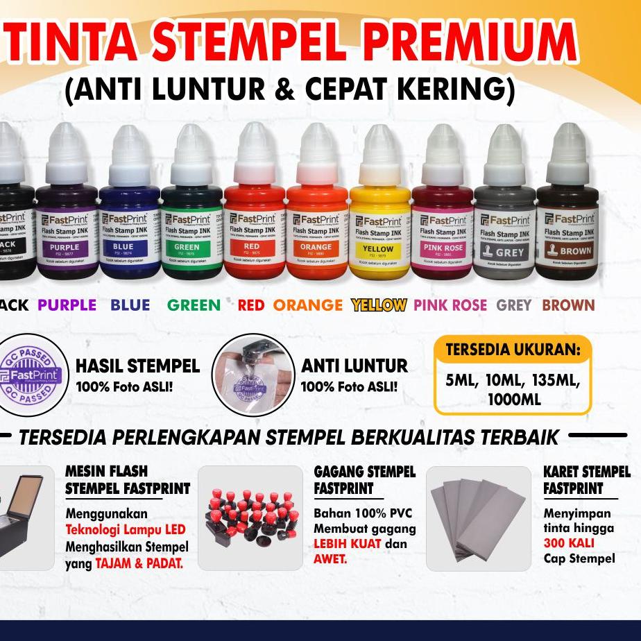 

Promo Fast Print Tinta Stempel Flash 135 ML