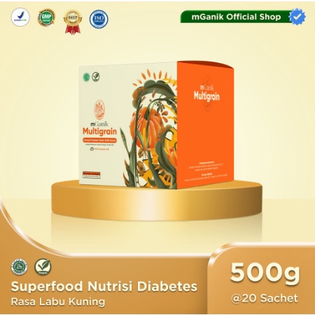 

Mganik Multigrain 1 box (isi 20 Sachet) Untuk Diabetes - M Ganik