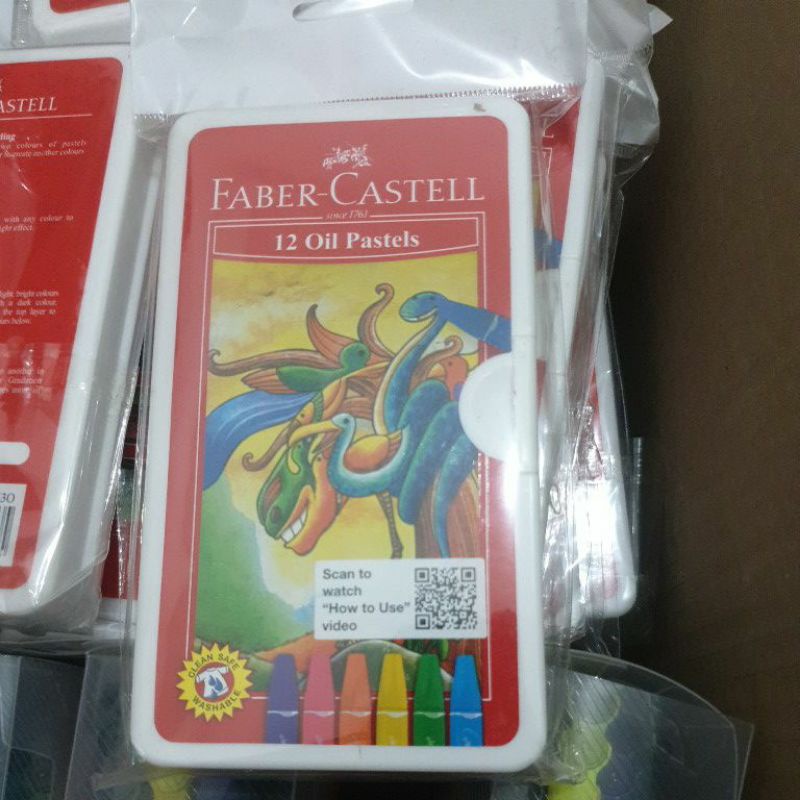 

Faber Castell Hexagonal 12 oil Pastel Plastic Bag Crayon Original