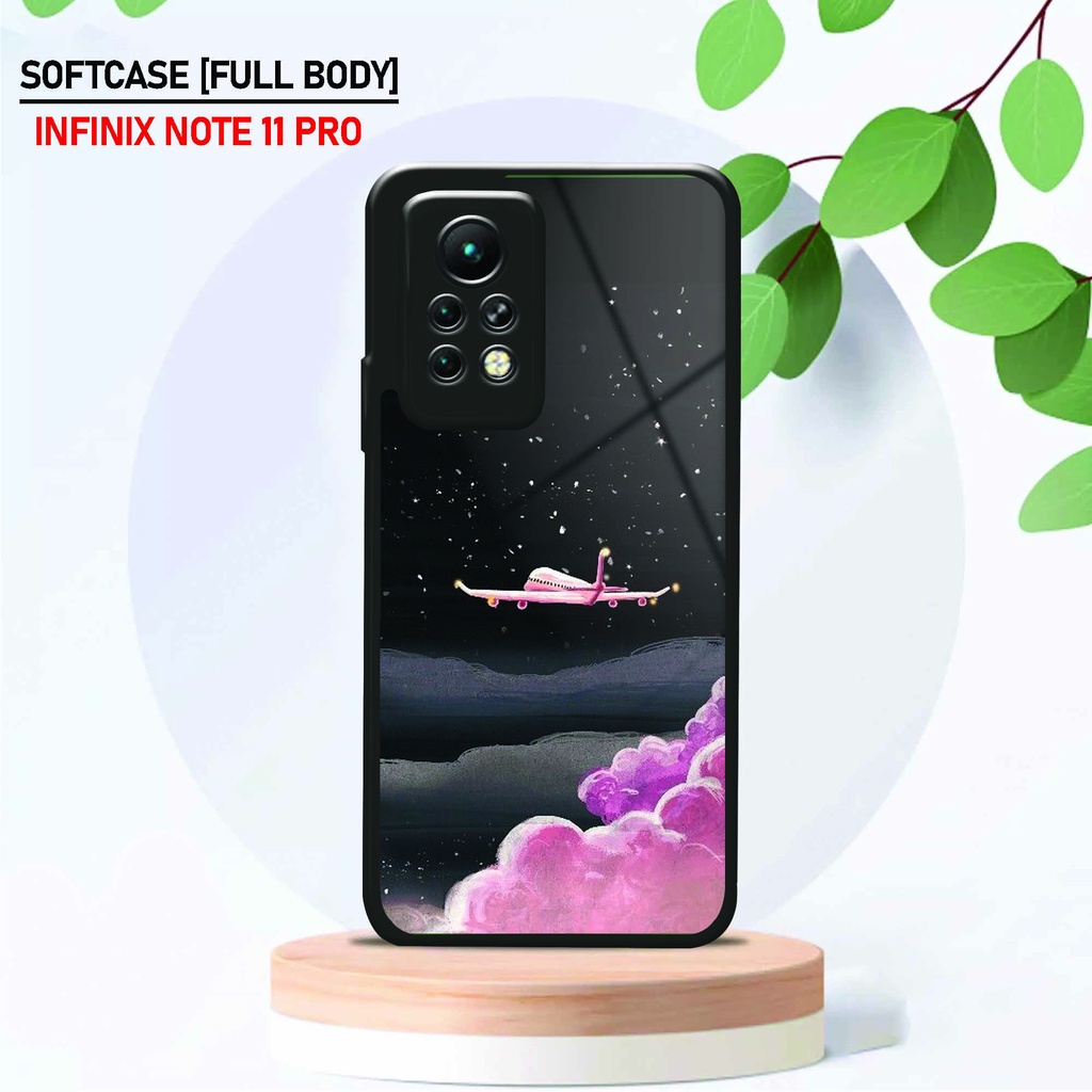 Softcase Kaca Infinix Note 11 Pro - Hardcase Glossy Infinix Note 11 Pro - Fashion [ Aesth Planet ] -