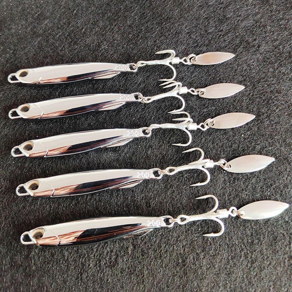 Preva 2pcs Electroplate Metal Fishing Ikan Kecil Panas 15g 20G 30G Memimpin Casting
