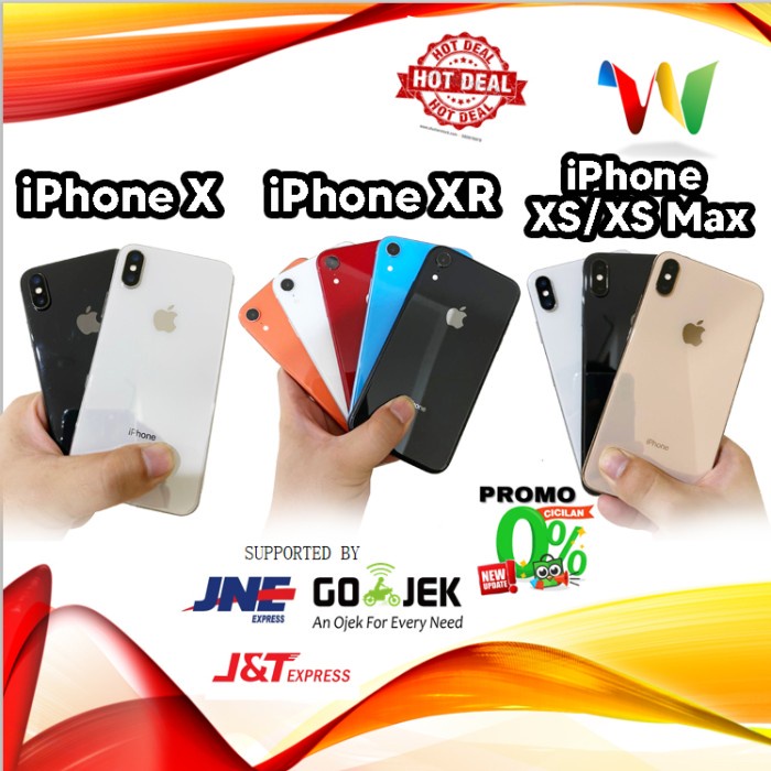 [ Second / Bekas ] Iphone X Xr Xs Max 512Gb 256Gb 128Gb 64Gb Bekas Mulus Second Handphone / Ponsel /
