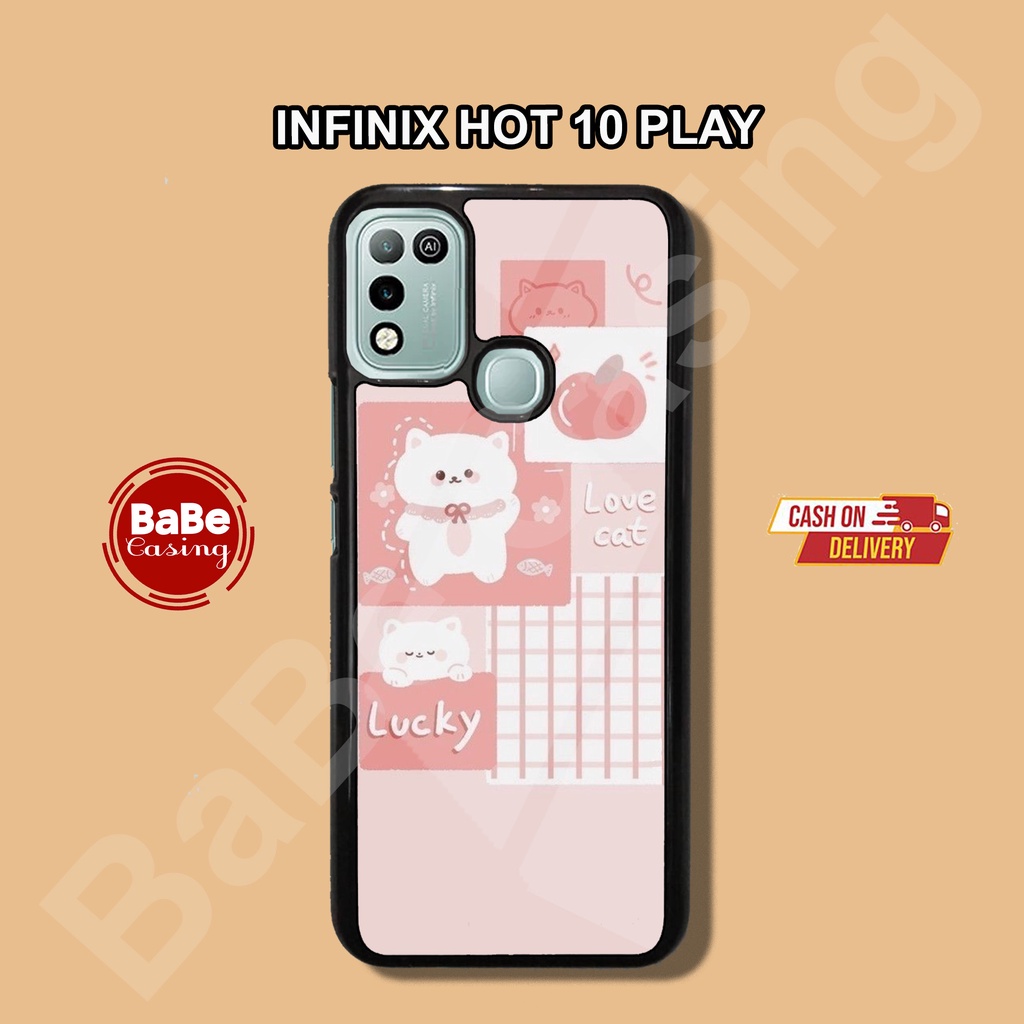 Case INFINIX HOT 10 PLAY Casing INFINIX HOT 10 PLAY case CUTE Case hp kondom hp case aesthetic case 