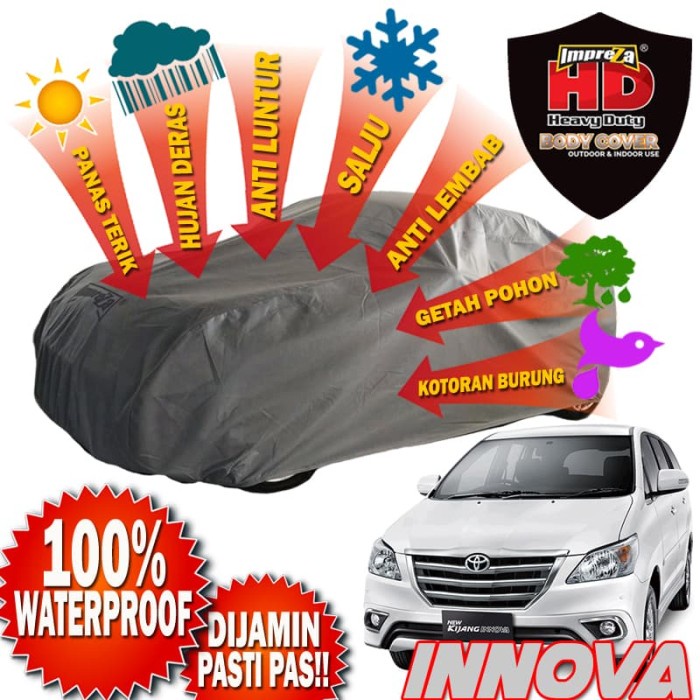 {BEKAS} IMPREZA HD Innova - Cover Mobil OUTDOOR - WATERPROOF TOTAL - 4 LAPIS - Abu-abu Muda Limited