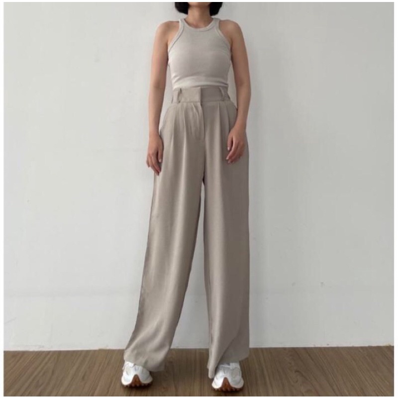 LOOSE PANTS - CELANA KULOT HIGHWAIST WANITA CULLOTE PANT - HIGHWAIST PANTS - KULOT CELANA PREMIUM - WIDE LEG PANTS - CULLOTE HIGHWAIST – HIGHWAIST- CELANA KULOT – CULLOTE - KULOT - CELANA WANITA KEKINIA