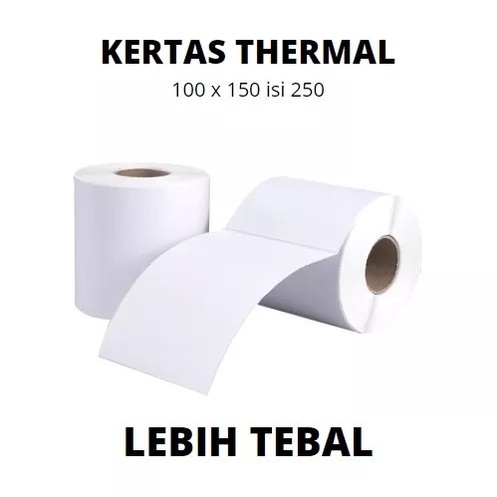

LABEL STICKER THERMAL 100 X 150 BARCODE UKURAN A6