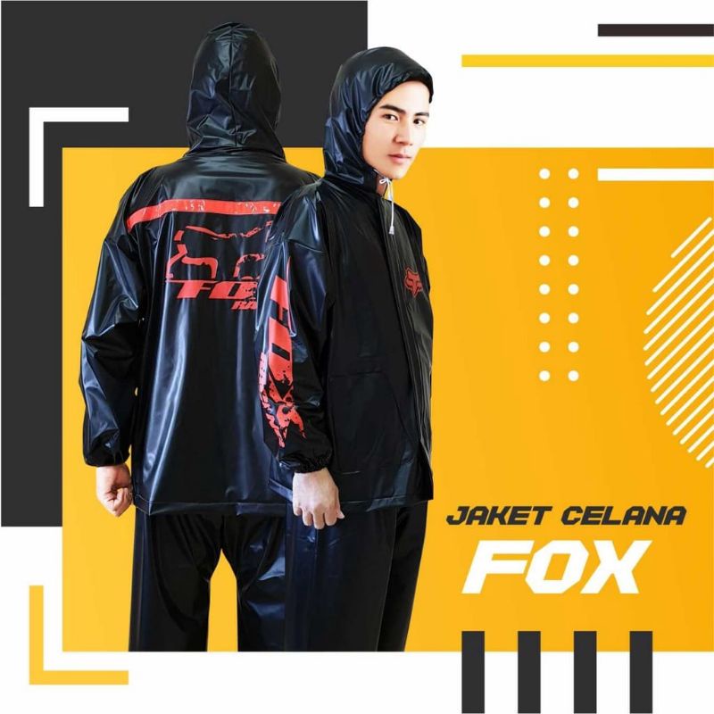 Jas Hujan Jaket Celana Fox Schoctlight