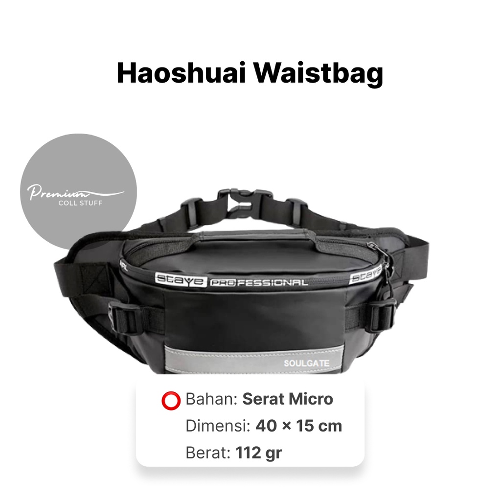 WAISTBAG PROFESSIONAL HOSUAI PREMIUM QUALITY | WAISTBAG PRIA | WAISTBAG WANITA | WAISTBAG WATERPROOF