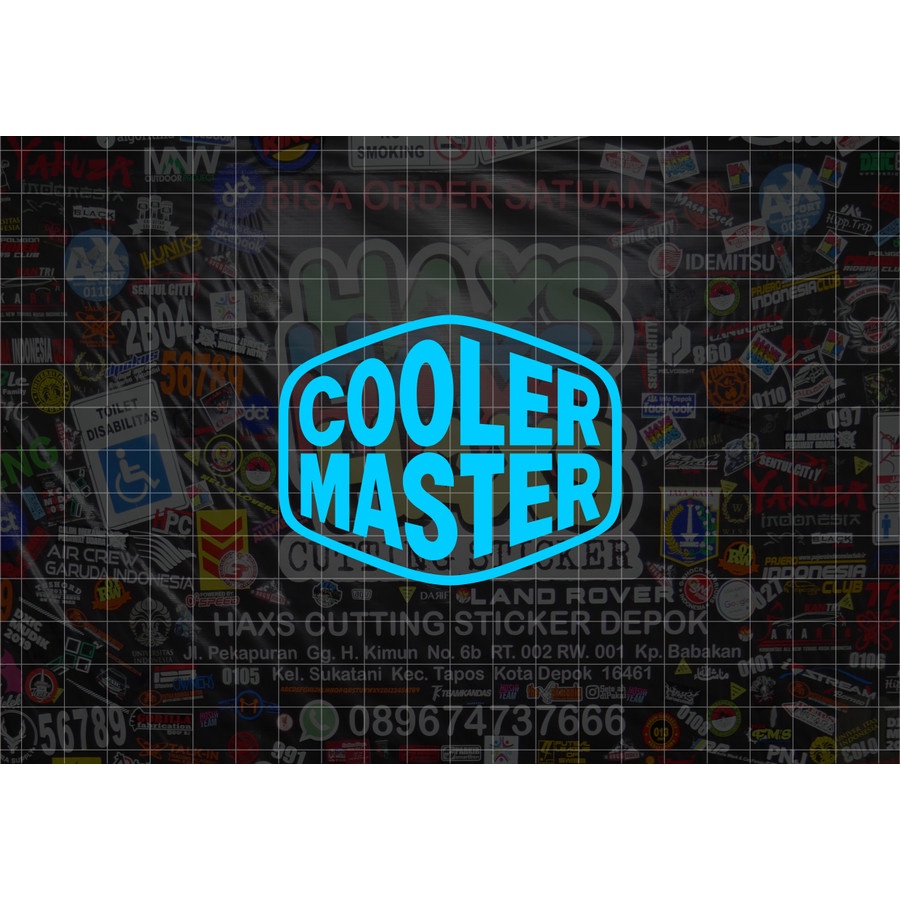Cutting Sticker Cooler Master Ukuran 8 Cm Untuk Motor Mobil