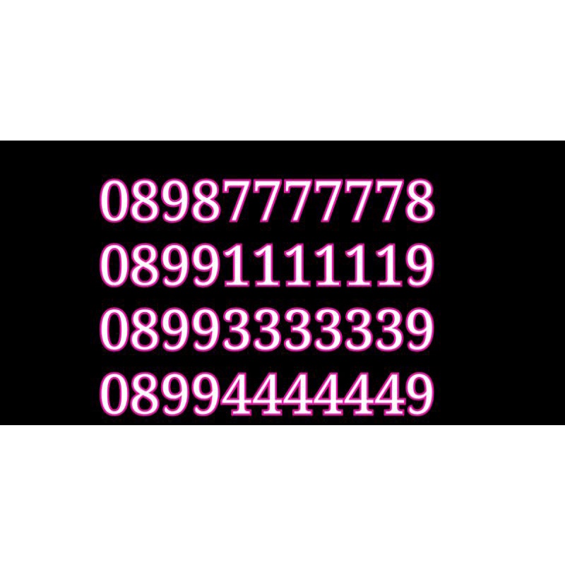 NOCAN Nomor Cantik 11 Digit Hexa Kartu Perdana Tri 4G LTE Kuota 100GB