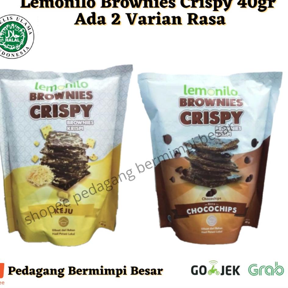 

Khusus hari ini--Lemonilo Brownies Crispy 40gr / Brownies Kering / Bronis / Snack Sehat - CHOCOCHIPS / Brownies