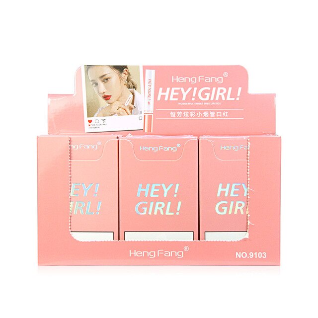SHINE STAR - HENGFANG HEY GIRL LIPSTIK KOREA MATTE 1BOX ISI 4PCS