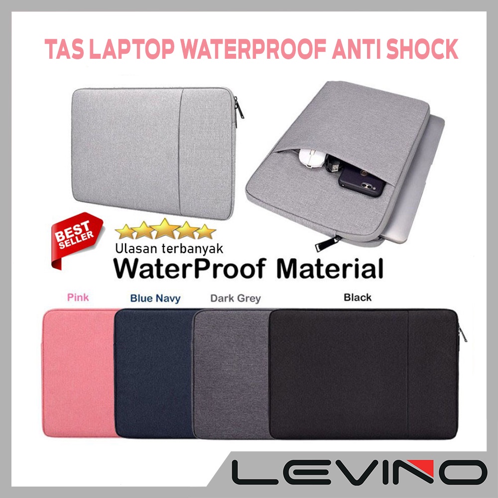 Tas Laptop Sleeve 13.3 inch 14inch 15.6inch  Anti Shock and Waterproof  Tas Macbook Notebook Portable