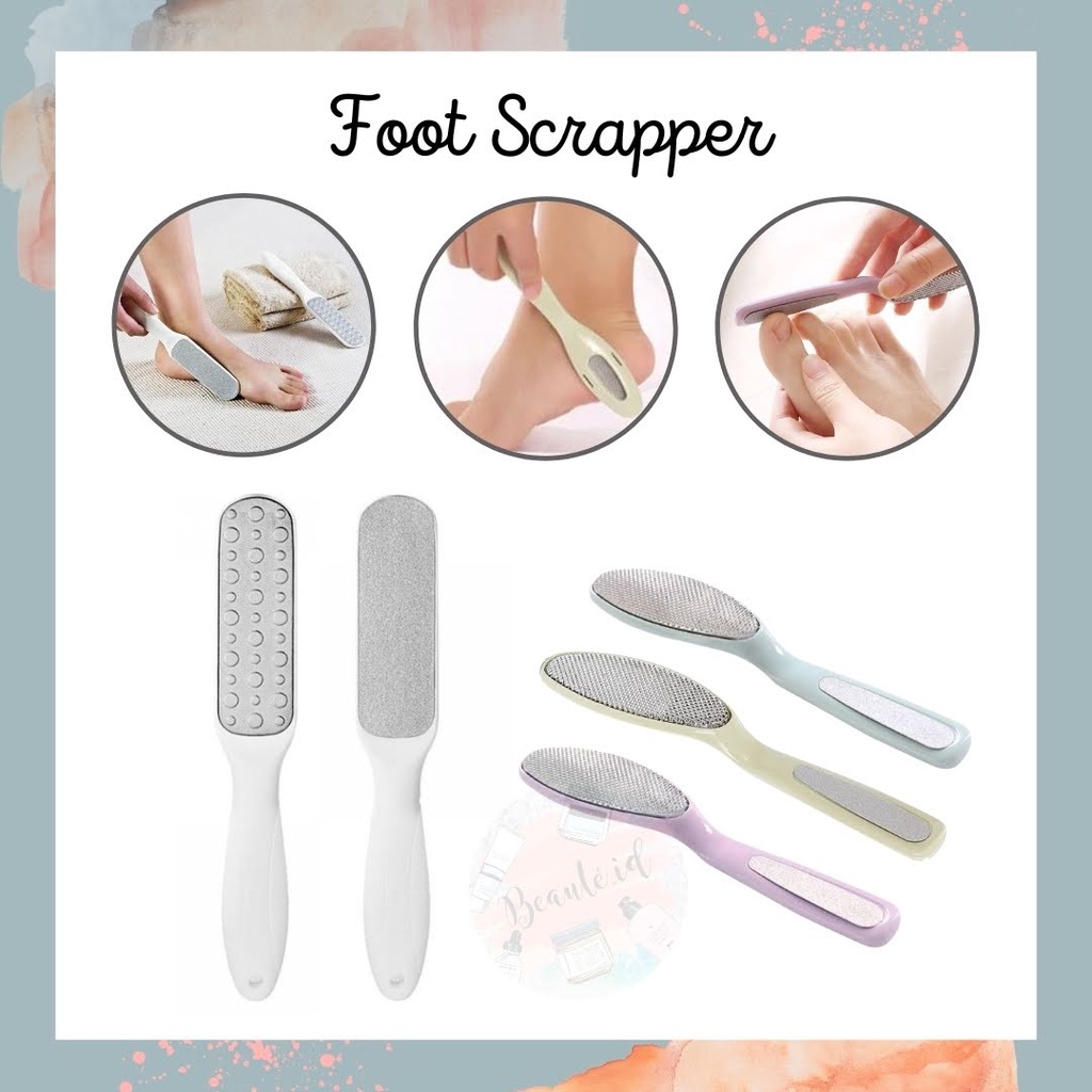 Alat Perawatan Kaki Penghilang Kulit Mati Penggosok Sikat Penghalus Kulit Kaki Keras Kasar Pedicure Foot Care Dead Skin Scrapper Stainless Steel