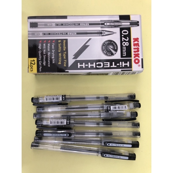 

bolpen kenko hi-tech hitam 0.28mm isi 12