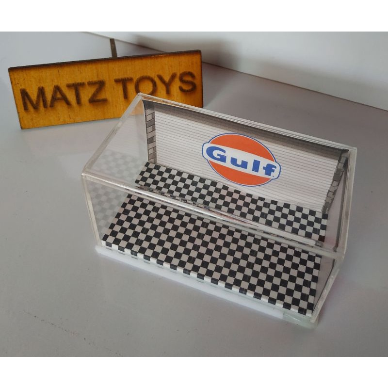 BOX DIORAMA HOTWHEELS GULF AKRILIK
