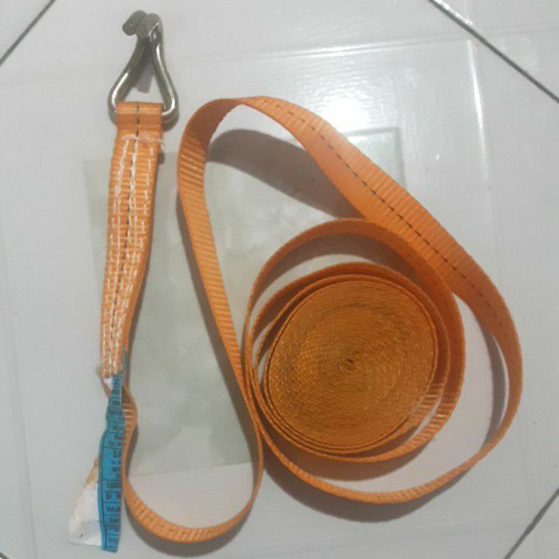 tali krek rachet tie down trek belt talinya saja lebar 1,5 inch / 3,5 cm panjang 6 mtr