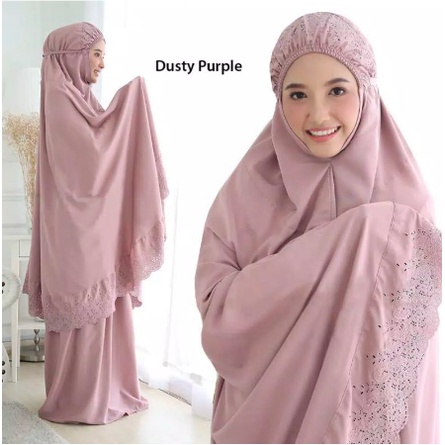 [Simplivy] Rosella Katun Premium Mukena Dewasa Siti Khadijah, 2in1, All Size, Premium