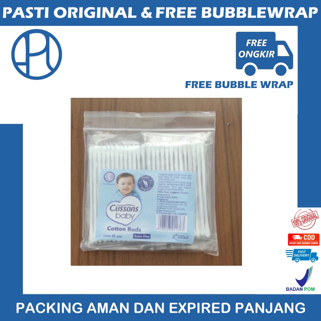 CUSSONS BABY COTTON BUDS  EXTRA FINE KOREK KUPING BAYI LEMBUT KECIL