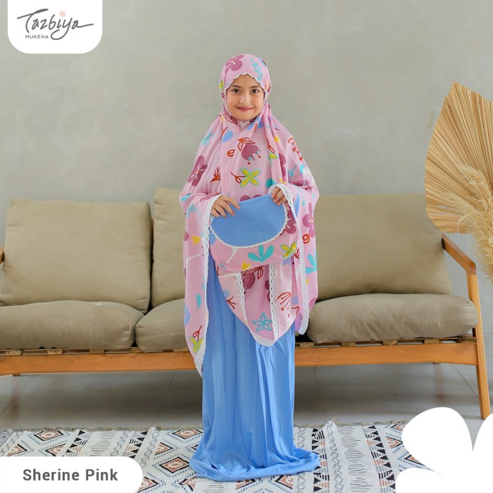 

MUKENA TAZBIYA KIDS KOMBINASI SHERINE SERIES ALLSIZE - PINK