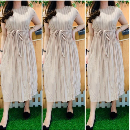 LANGSUNG KIRIM DRESS PLISKET PREMIUM  VALEN / DRESS MURAH/ DRESS TERBARU/DRESS  TERKINI