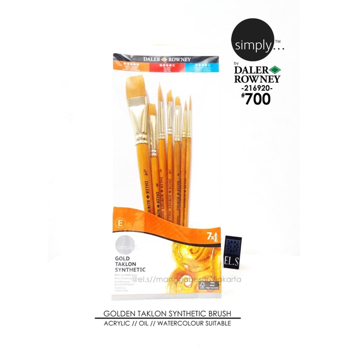

Nikmati Daler Rowney Simply Brush Set 700 Berkualitas