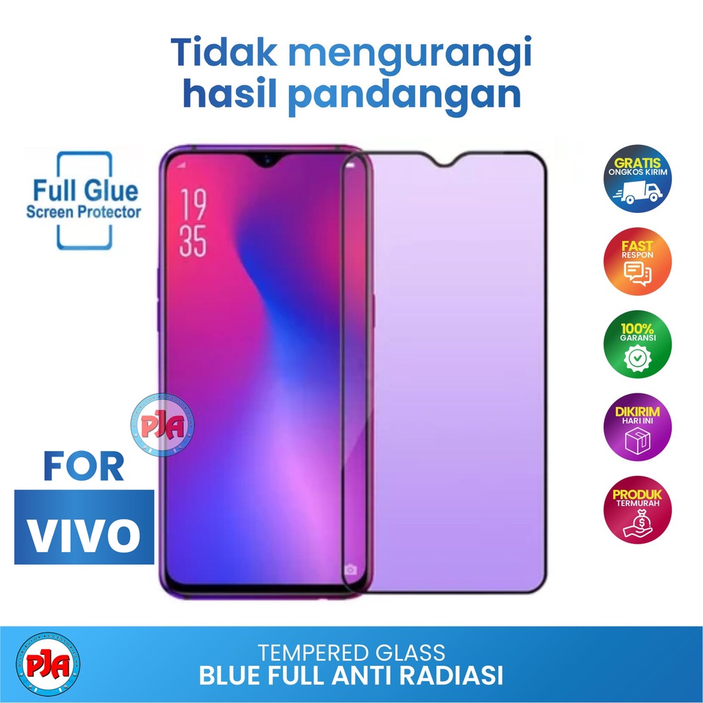 Tempered glass TG Anti Gores Blue light Antiradiasi VIVO Y71 Y81 Y83 Y85 Y30 Y30i Y50 Y50i