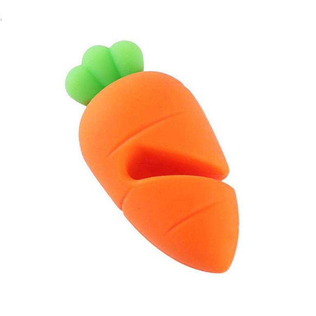 Anti Luber Holder Portable Reusable Washable Tahan Panas Menggemaskan Dapur Rak Anti Tumpah Aksesoris Wortel