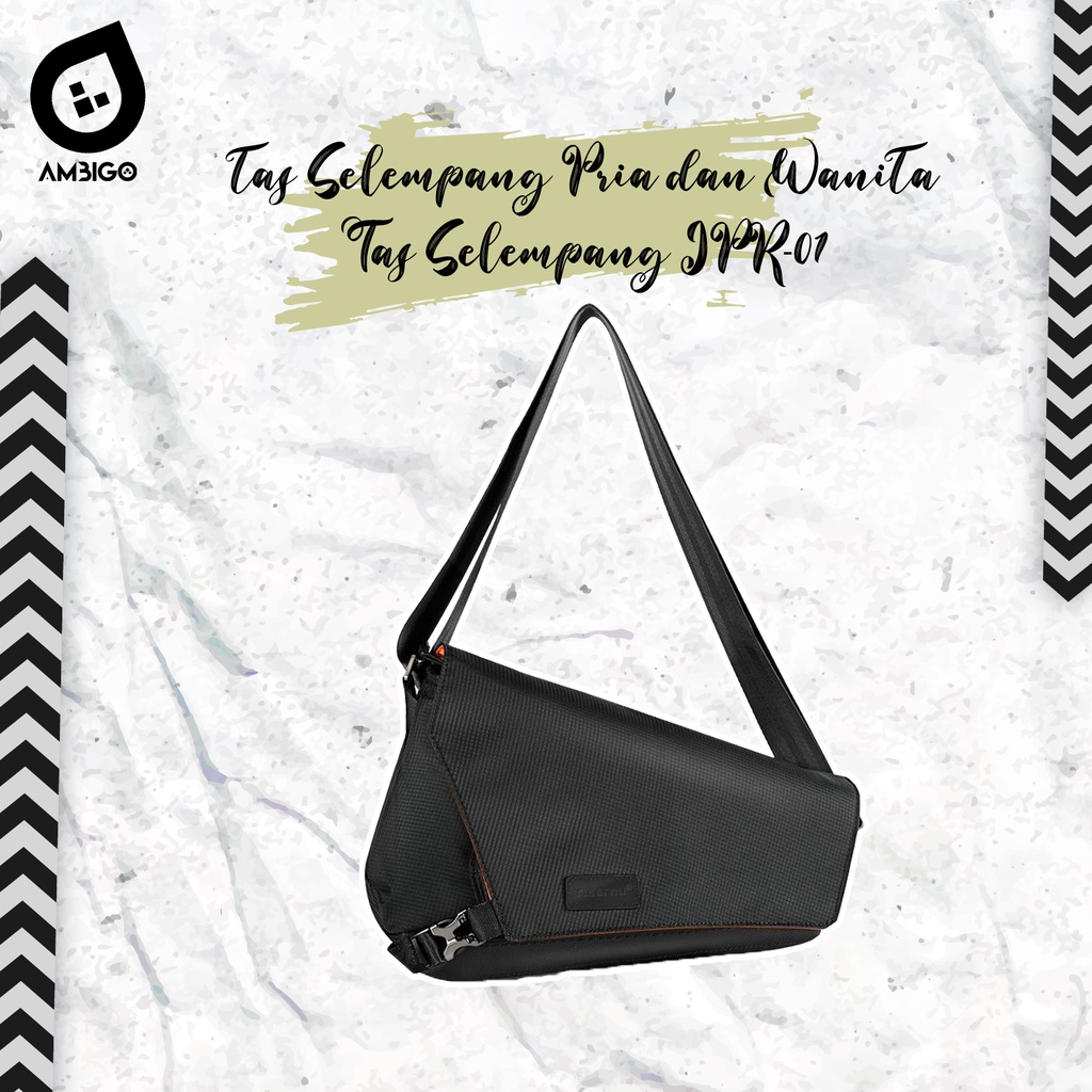 Ambigo Tas Selempang Pria Waistbag Pria JPR-01 - Tas Pria Kualitas Import