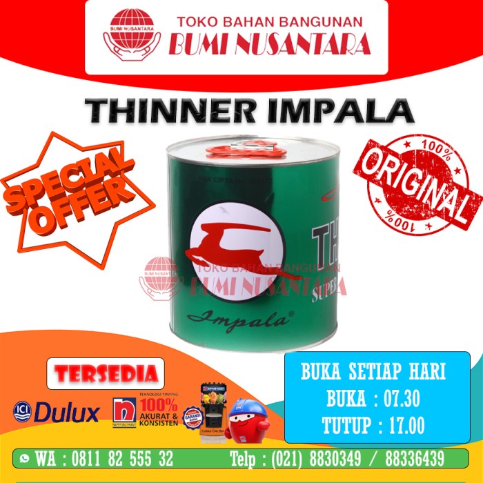 Thinner Thiner Impala 5L Tiner Impala 5Liter Impala 5 Liter Thinner Impala 5L