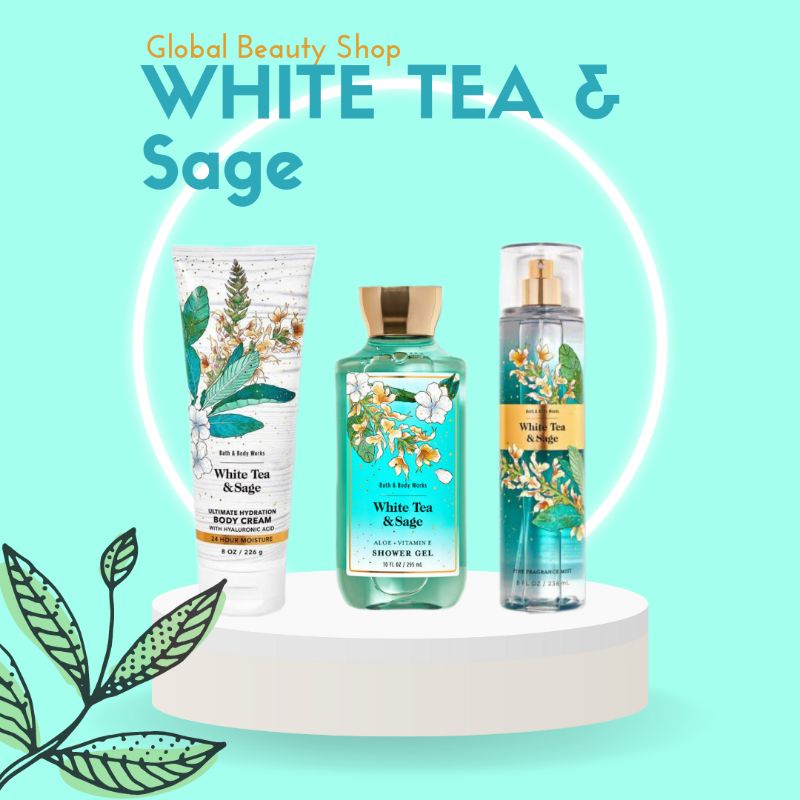 WHITE TEA SAGE - Bath and Body Works BBW