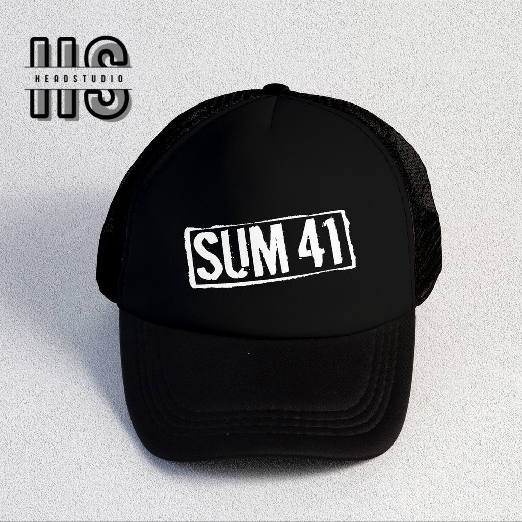 Sum 41 | Trucker Hat Best Seller | Topi Pria | Topi | Trucker | Topi Band | Baseball | Band | Topi Jaring | Topi Sablon | Head Studio