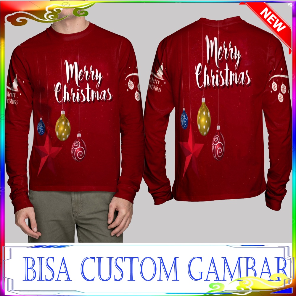 Jual Kaos Merry Christmas Kaos Pria/Kaos Wanita/Kaos Anak/Jaket Pria/Jaket Wanita/Jaket Anak