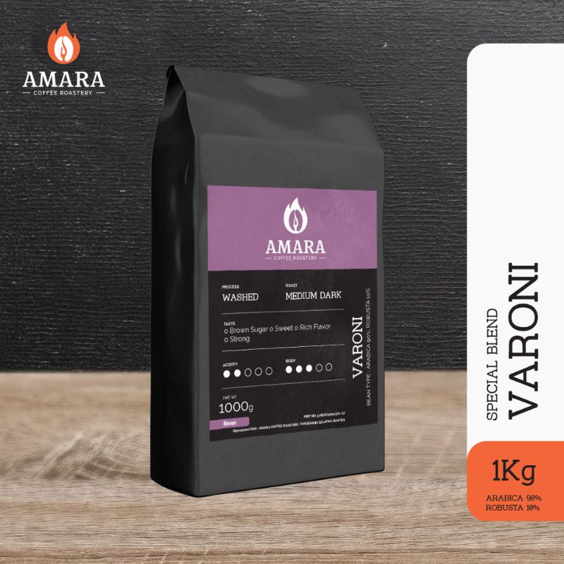 

Amara Special Blend - Varoni 1KG - Arabica 90%Robusta 10%