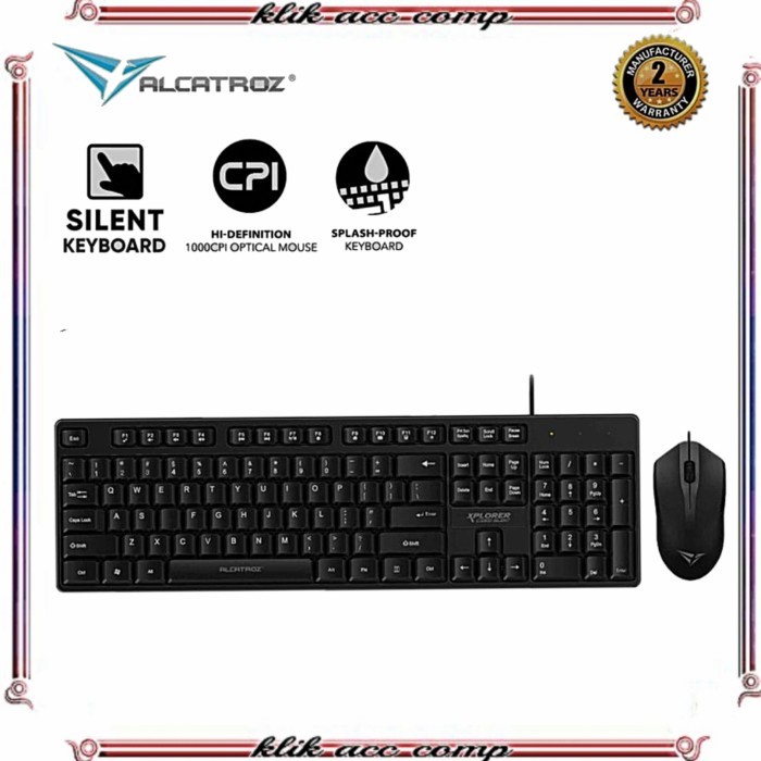 Alcatroz Xplorer Combo Keyboard Mouse C3300