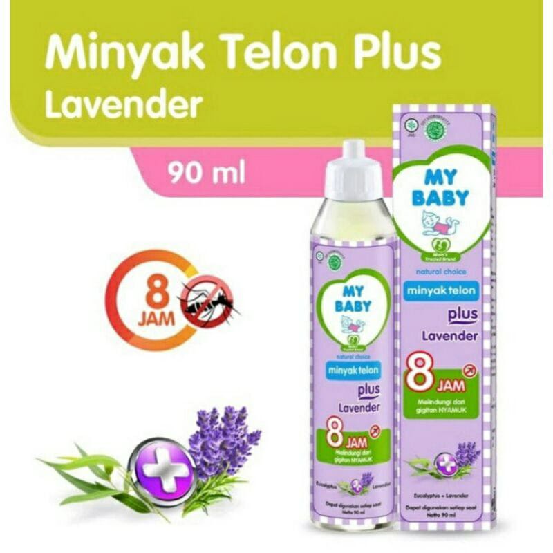 MY BABY Minyak Telon Mybaby Plus Eucalyptus dan Lavender Minyak Bayi Anti Nyamuk Tahan Lama 8 Jam 60ml / 90ml / 150ml