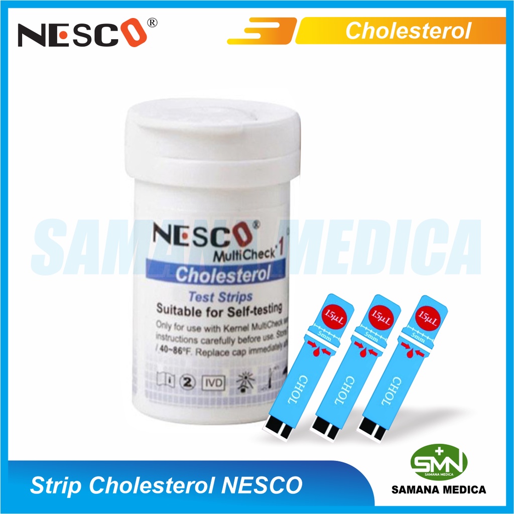 NESCO Strip Kolestrol Total Cholestrol Nesco isi 10 Refill Untuk Alat Nesco Multicheck GCU 3 in 1