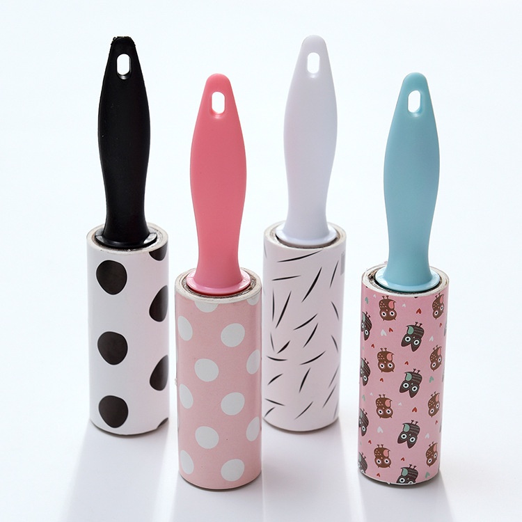 Sticky Mini Portable Lint Remover Roller Untuk Rambut Hewan Peliharaan Dengan Satu Isi Ulang Lint Roller