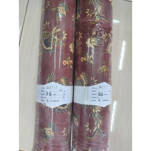 KAIN BATIK KATUN 40S MOTIfF. 020 KAIN HALUS. HARGA ROLL.