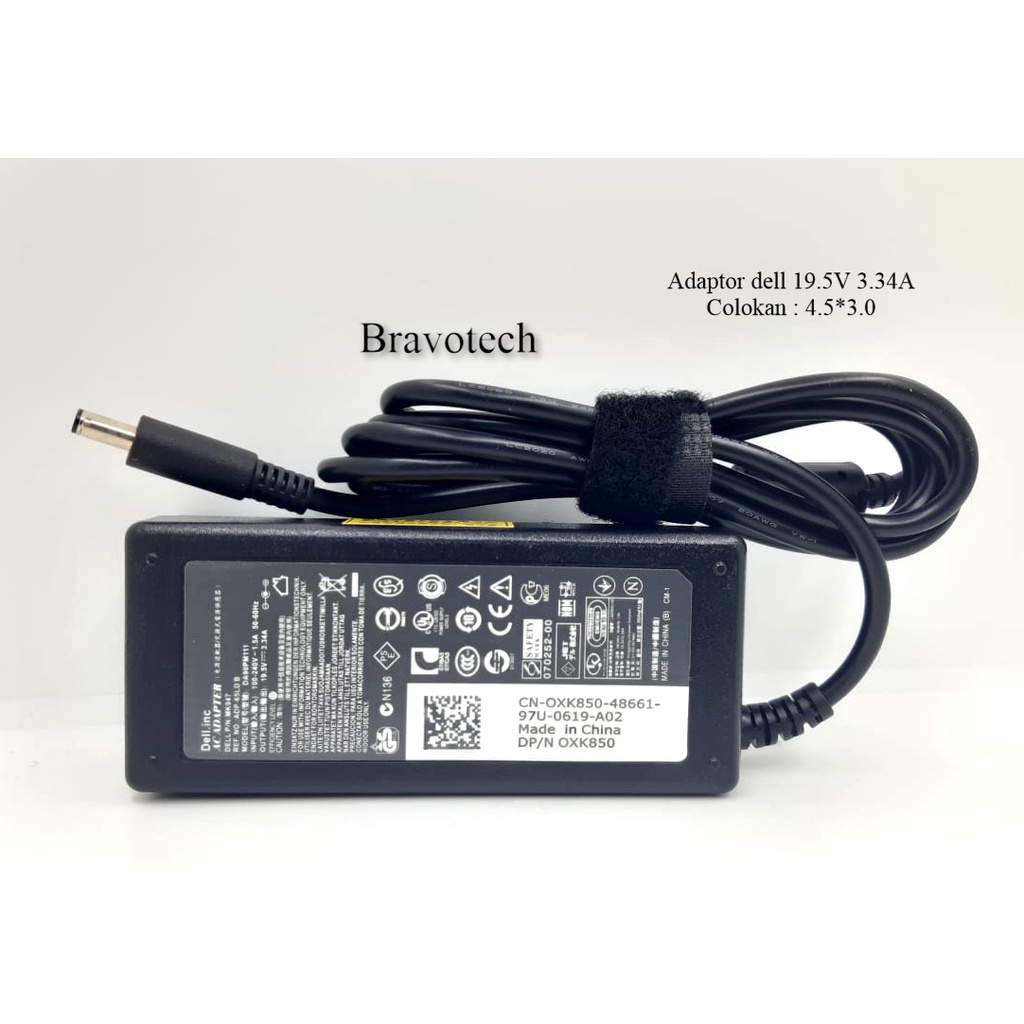 Charger Adaptor Casan Dell Vostro 3401 Vostro 14-3000 Series 65 Watt