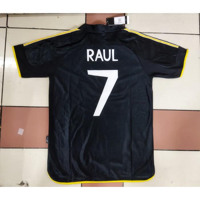 JERSEY BAJU BOLA RETRO MADRID AWAY 1998 + NAMESET GRADE ORI