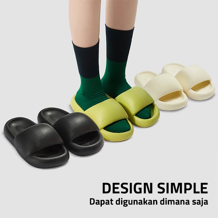 Lazy Bear Sandal Jelly Wanita / H02 Slipper Strap Comfy / Sandal Rumah / Kamar Mandi Anti Slip Sendal Jelly Wanita Korea