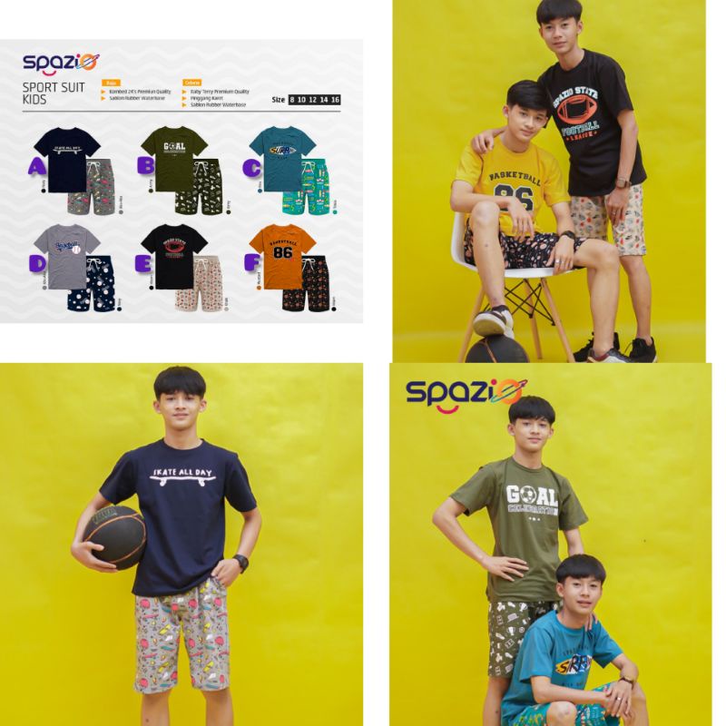 Set Sport Suit Kids by Spazio / Setelan Anak Laki laki / Setelan Sport Anak / Set Sport Suit Laki la