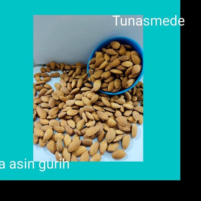 

SALE!!Almond utuh matang panggang rasa asin 500gr|KD7