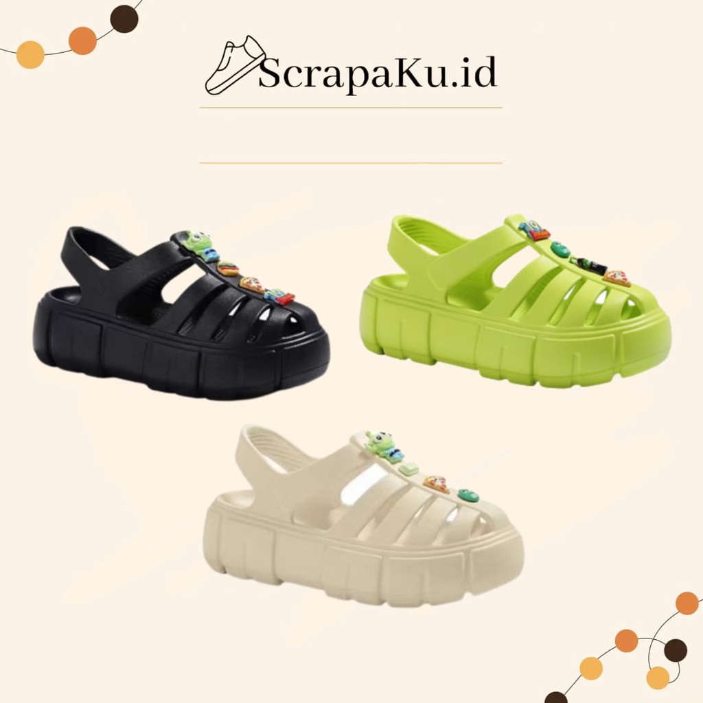 Scrapaku.ID Sandal Wanita Baim Crocs Terbaru Import Korea Free Toy Story