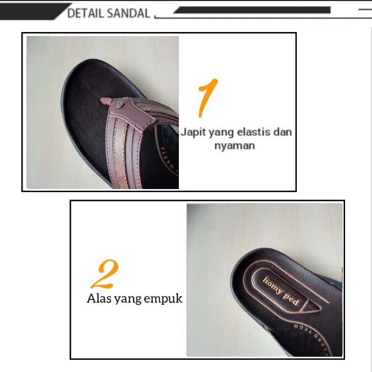 sogo HE HOMYPED Sandal Pria Jepit Anti Slip Sandal Casual Pria Original